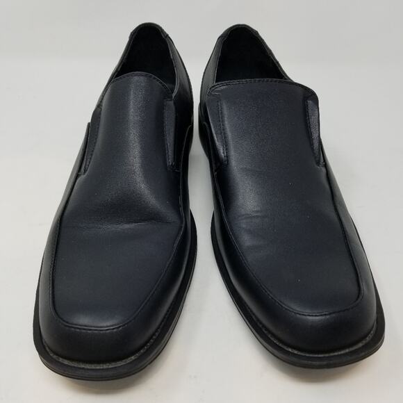 Perry Ellis Portfolio Men's Black Loafers Slip ons Dress Shoes Plugger Size 11.5 - Picture 4 of 10